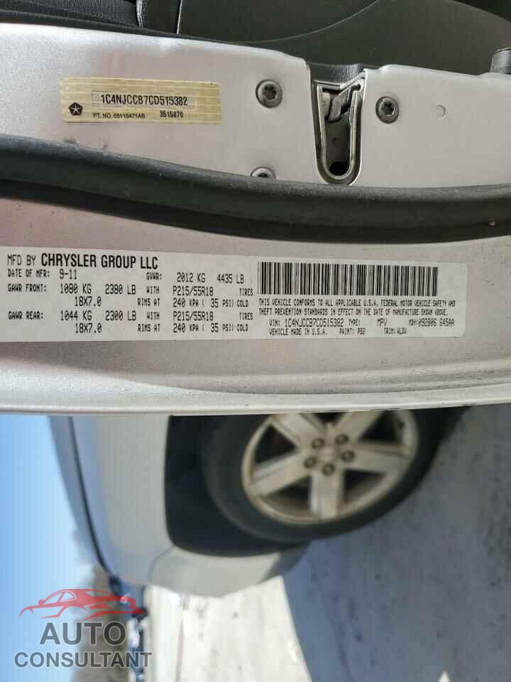 JEEP COMPASS 2012 - 1C4NJCCB7CD515382