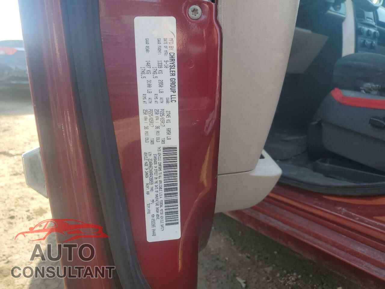 DODGE CARAVAN 2010 - 2D4RN6DX0AR438059