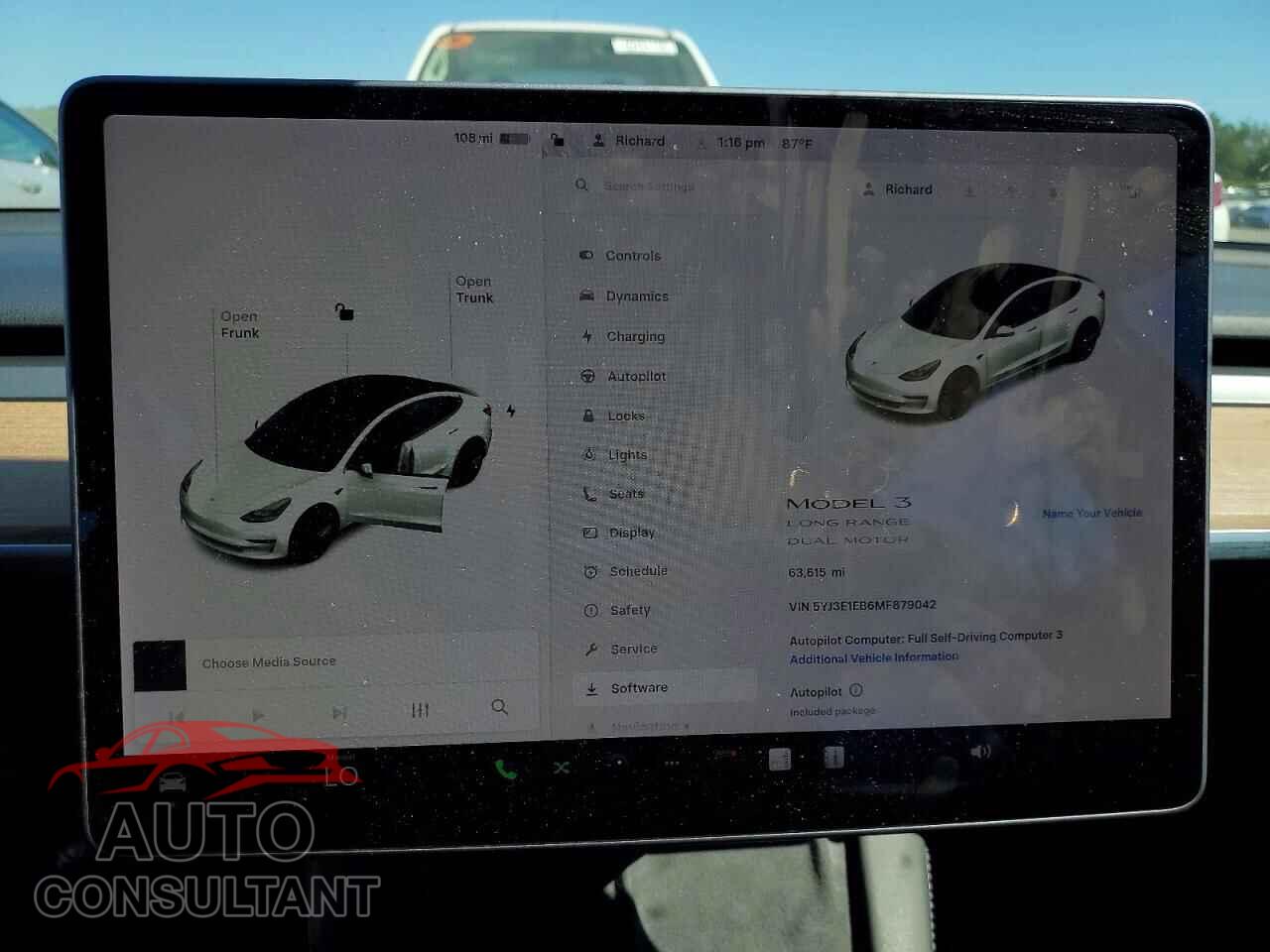 TESLA MODEL 3 2021 - 5YJ3E1EB6MF879042