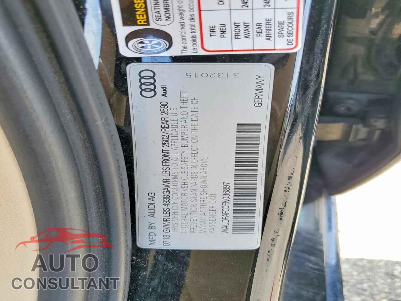 AUDI A6 2014 - WAUDFAFC0EN036897