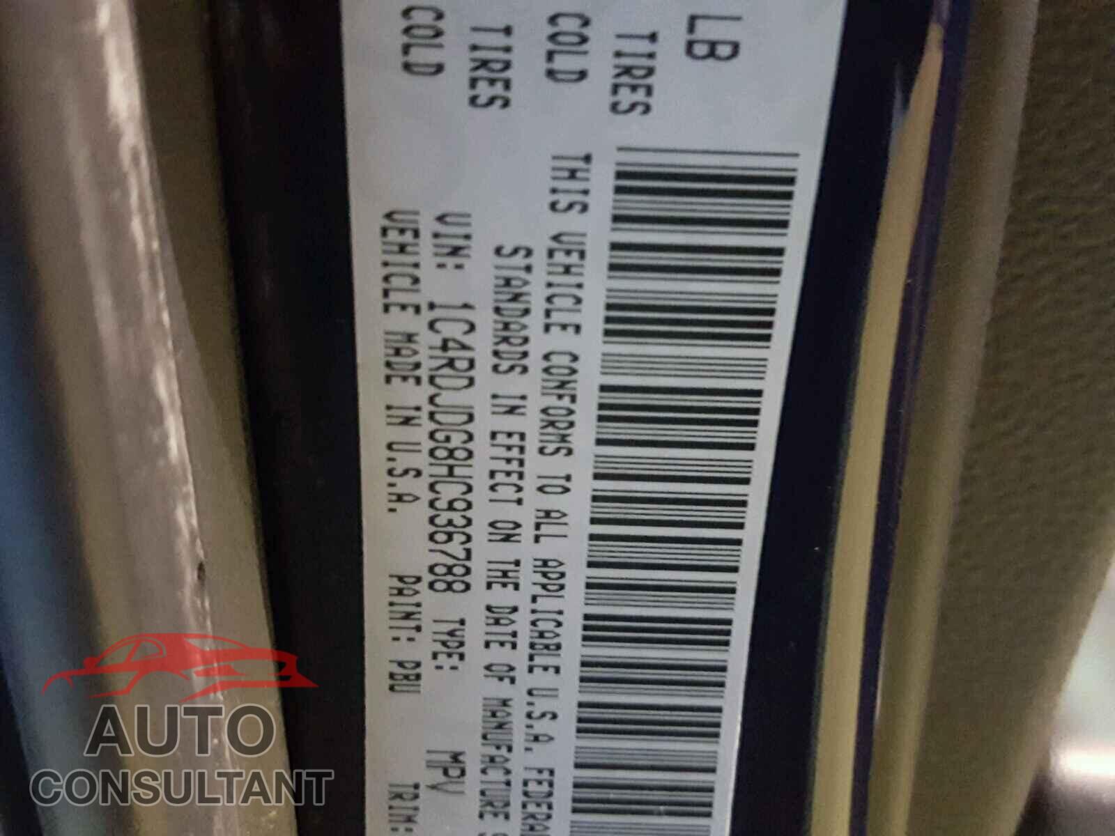 DODGE DURANGO GT 2017 - 1C4RDJDG8HC936788