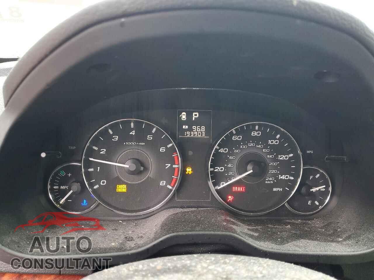 SUBARU OUTBACK 2012 - 4S4BRBLC2C3283368