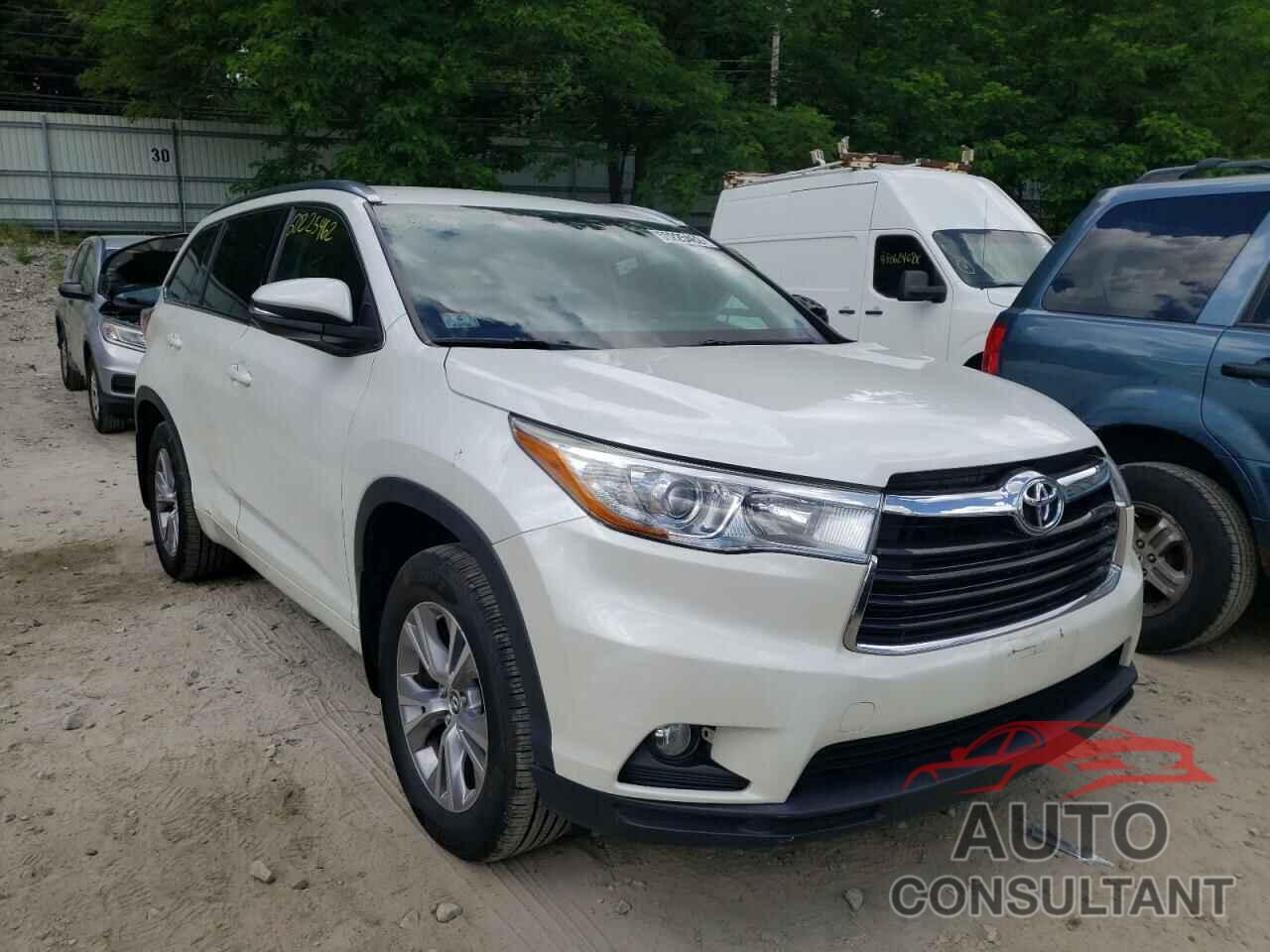 TOYOTA HIGHLANDER 2016 - 5TDBKRFH0GS244176