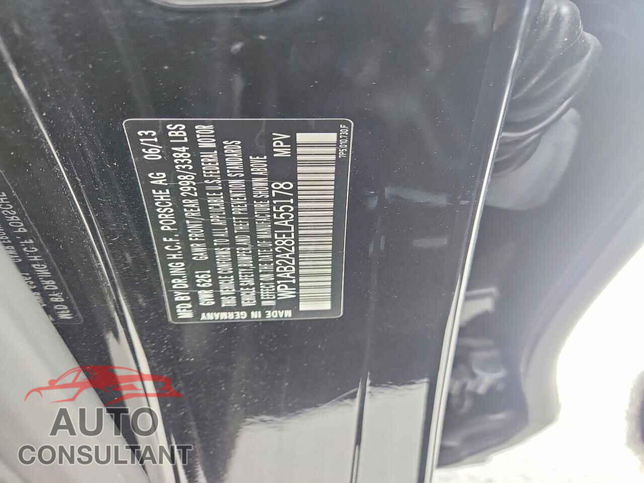PORSCHE CAYENNE 2014 - WP1AB2A28ELA55178