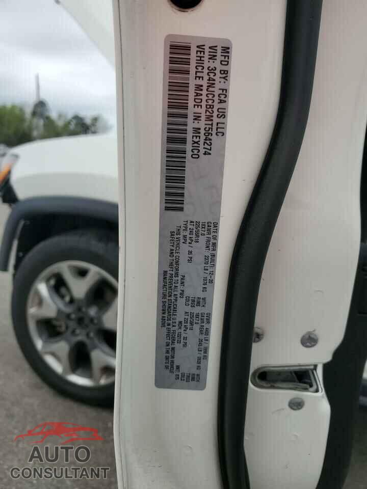 JEEP COMPASS 2021 - 3C4NJCCB2MT564274