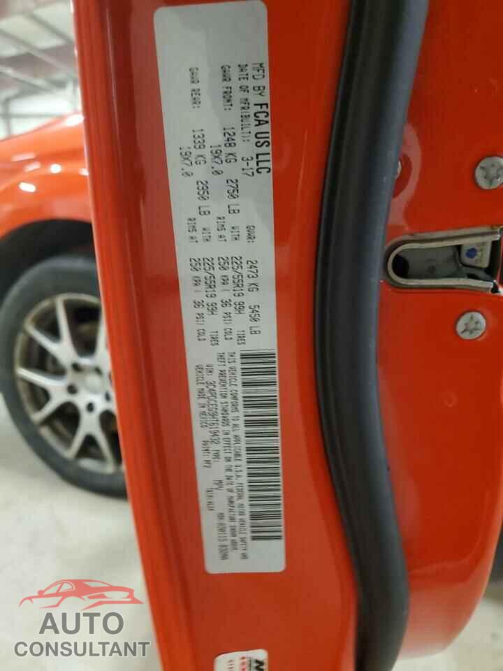 DODGE JOURNEY 2017 - 3C4PDCEG9HT619432