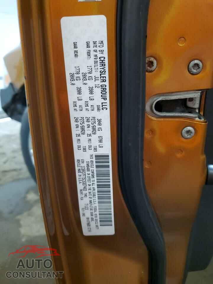 DODGE RAM 1500 2012 - 1C6RD7FT5CS327483