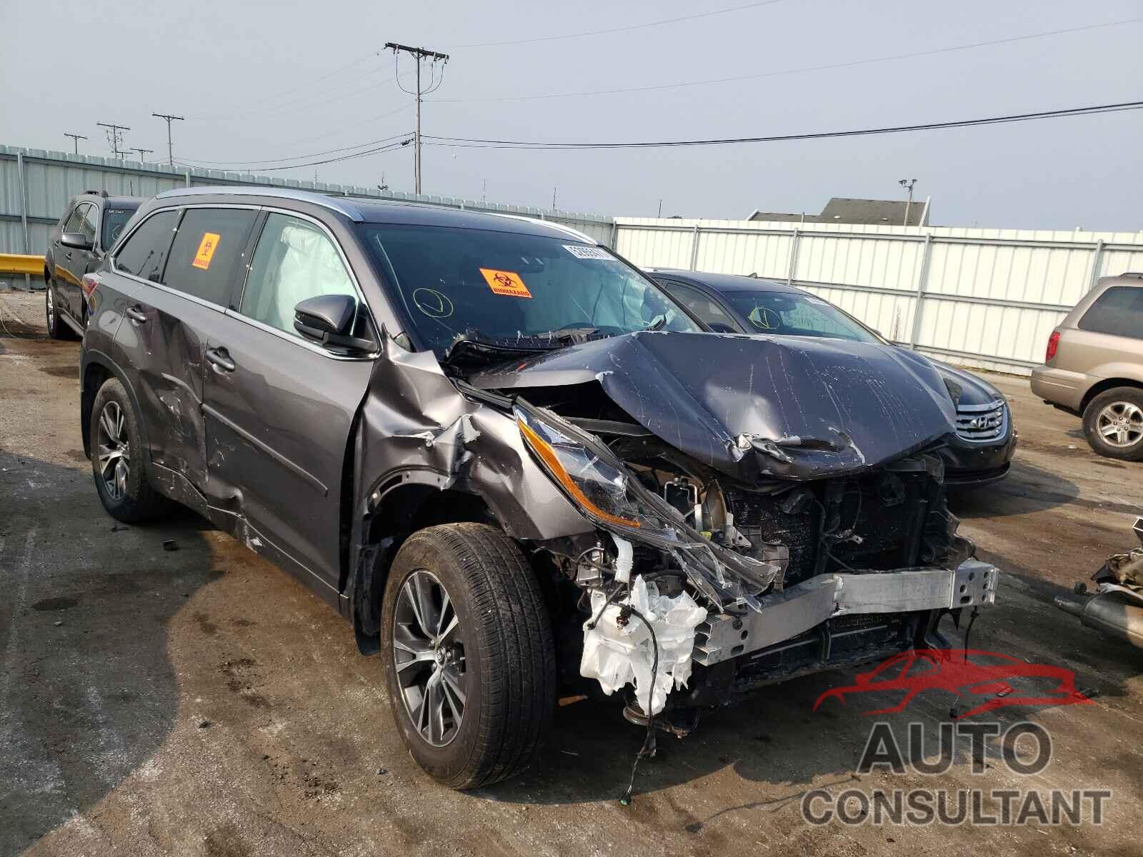 TOYOTA HIGHLANDER 2016 - 5TDJKRFH2GS278759