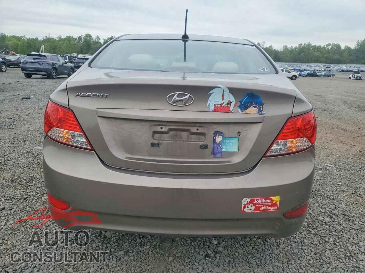 HYUNDAI ACCENT 2012 - KMHCU4AEXCU081097