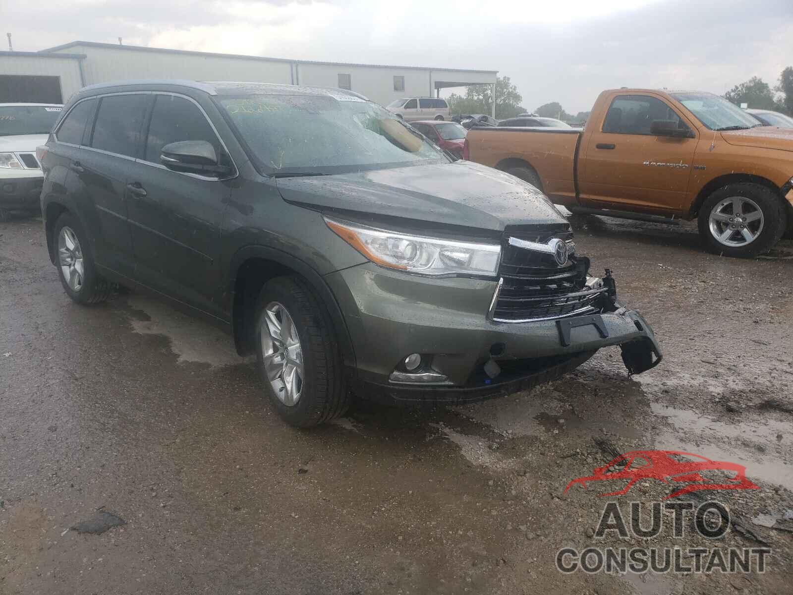 TOYOTA HIGHLANDER 2016 - 5TDDKRFH5GS266487