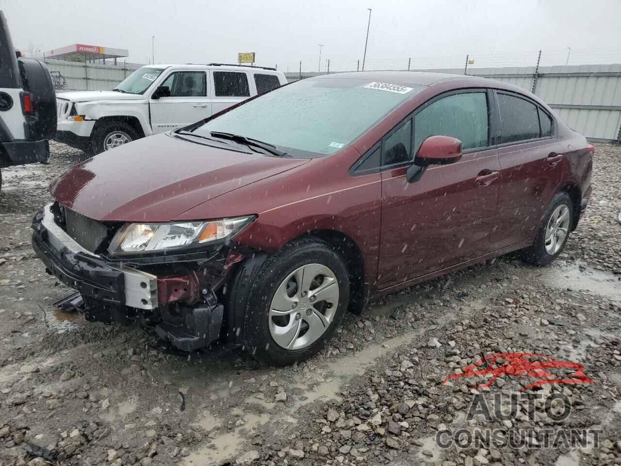 HONDA CIVIC 2013 - 19XFB2F55DE092853