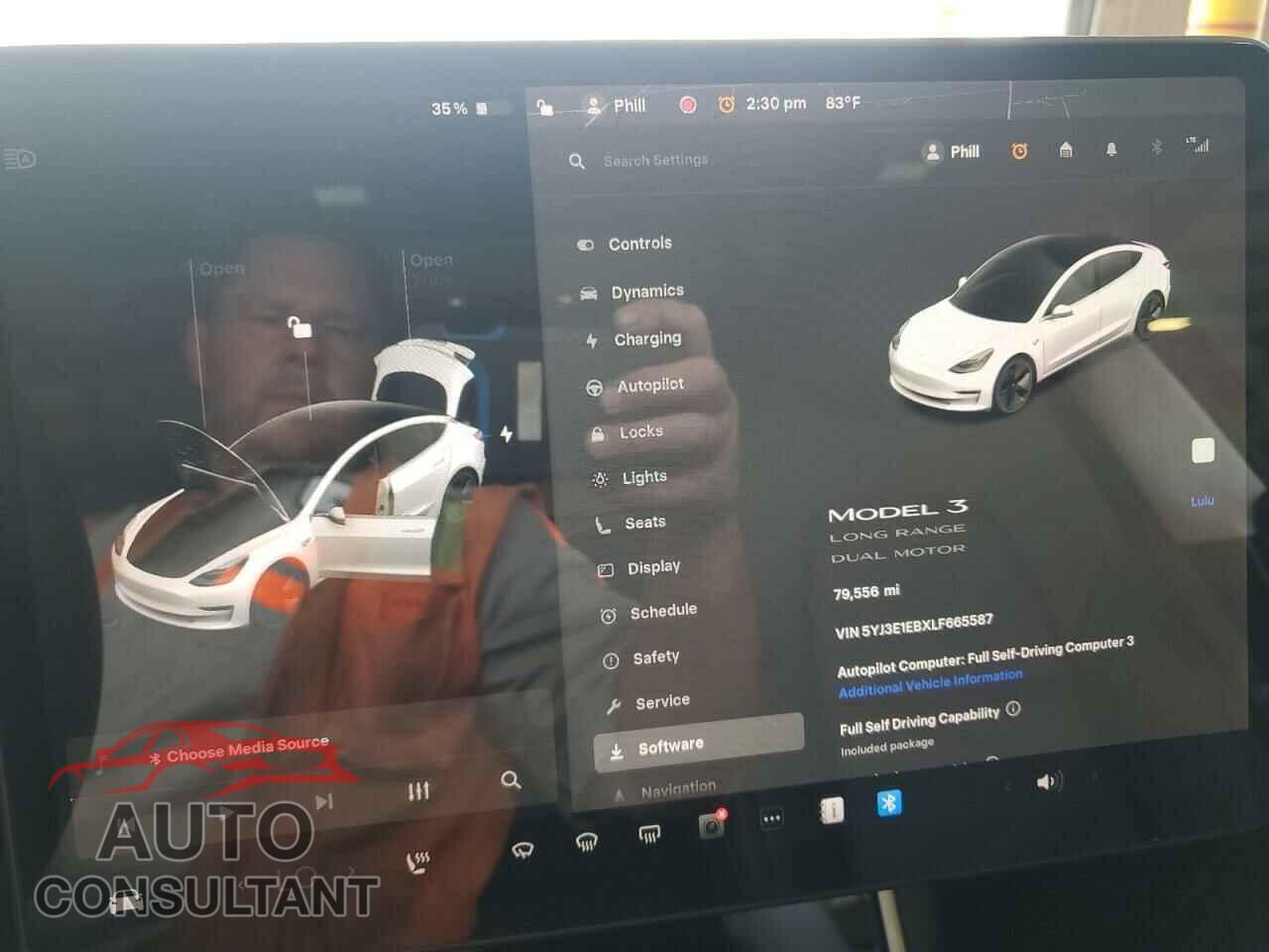 TESLA MODEL 3 2020 - 5YJ3E1EBXLF665587