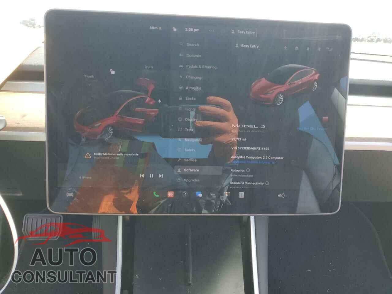 TESLA MODEL 3 2019 - 5YJ3E1EA6KF314455