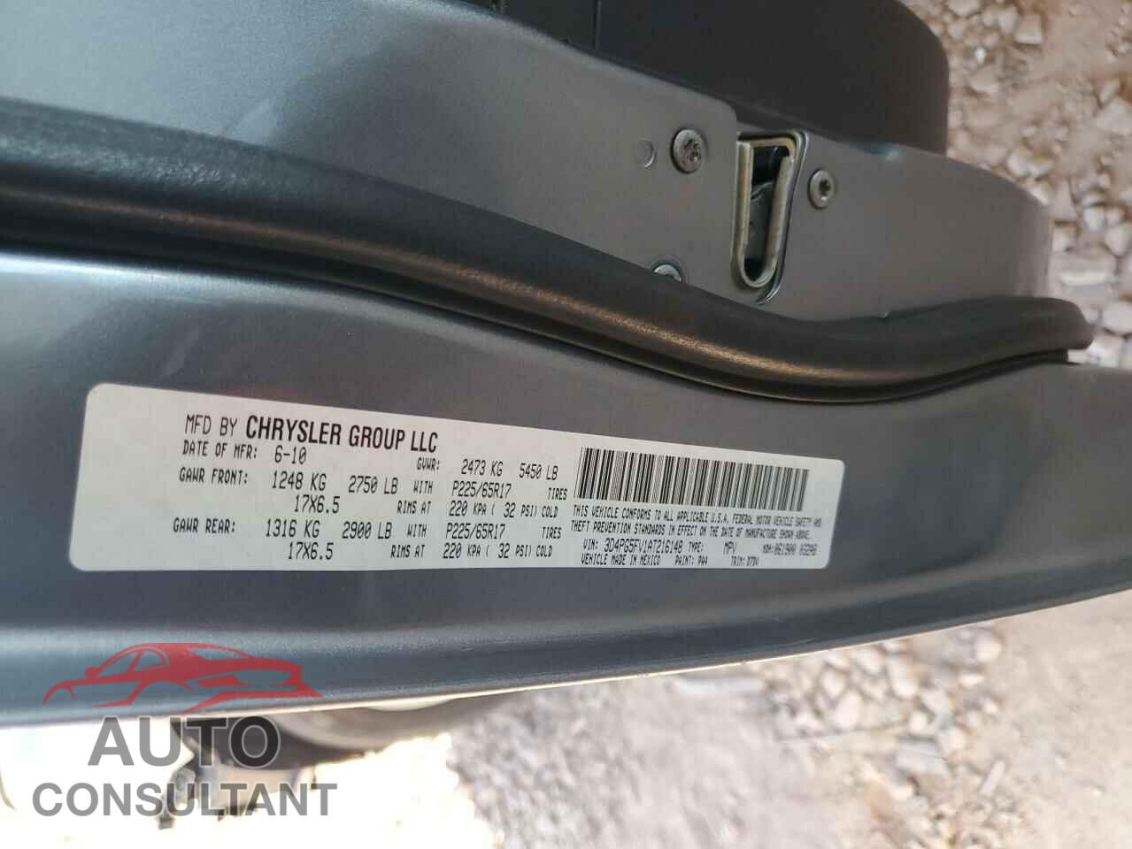 DODGE JOURNEY 2010 - 3D4PG5FV1AT216148