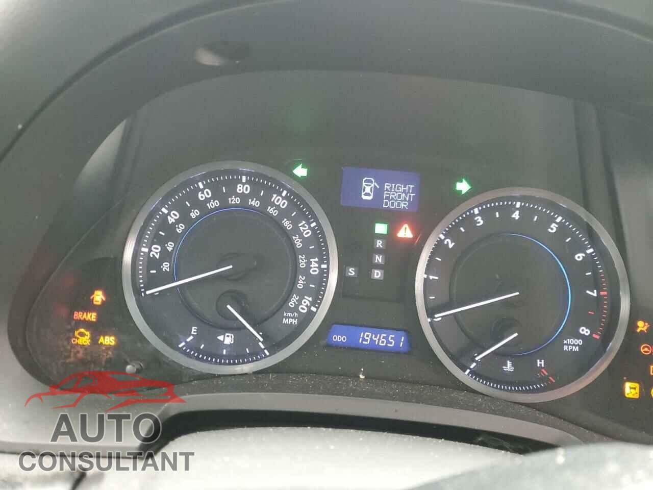 LEXUS IS 2013 - JTHBF5C26D5190413