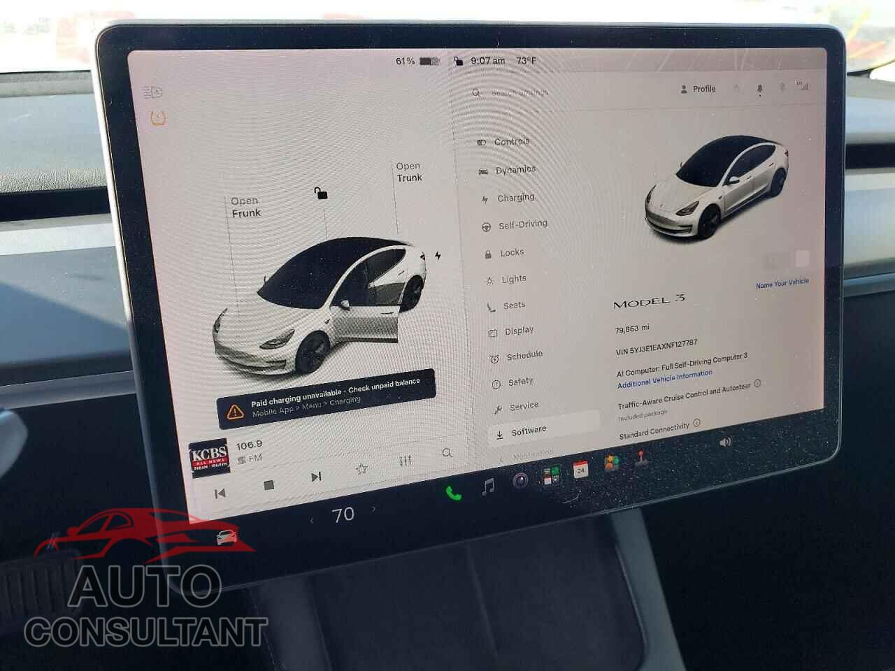 TESLA MODEL 3 2022 - 5YJ3E1EAXNF127787