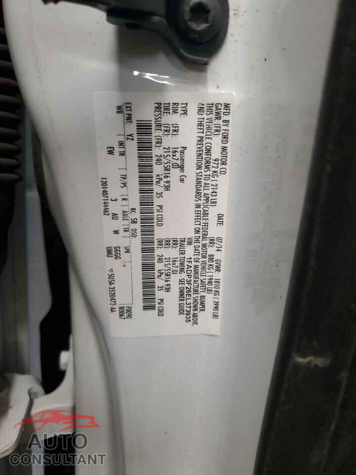 FORD FOCUS 2014 - 1FADP3F26EL373935