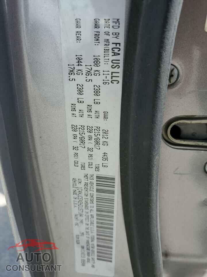 JEEP COMPASS 2017 - 1C4NJCEA2HD157104