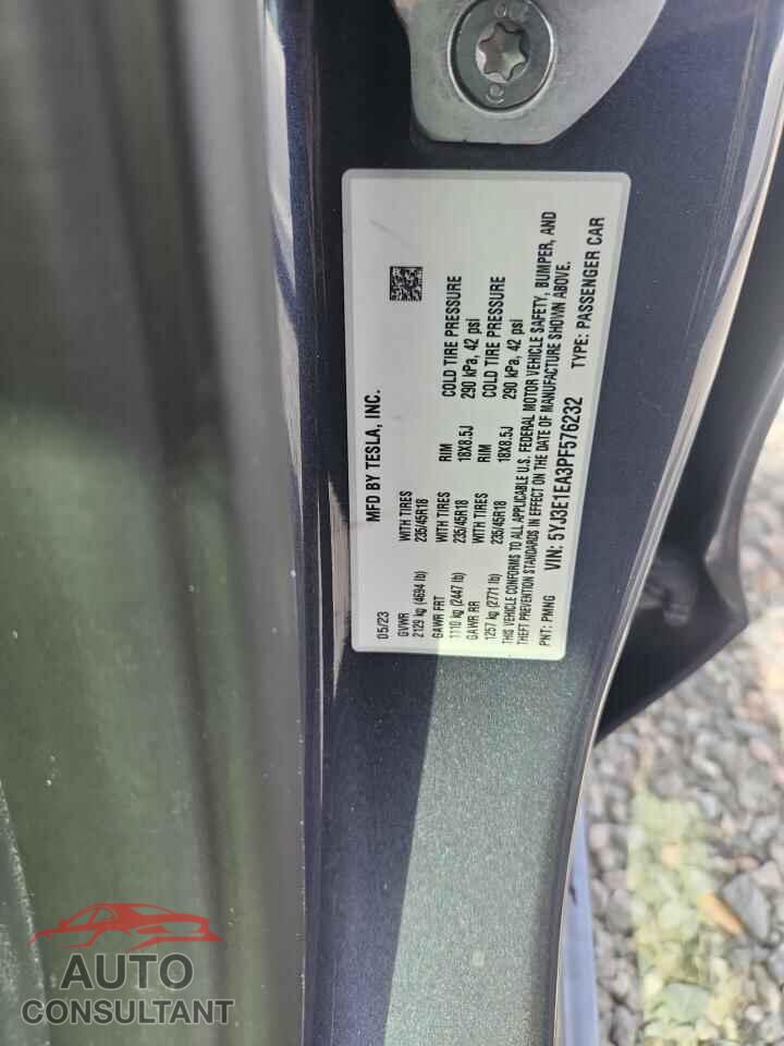 TESLA MODEL 3 2023 - 5YJ3E1EA3PF576232