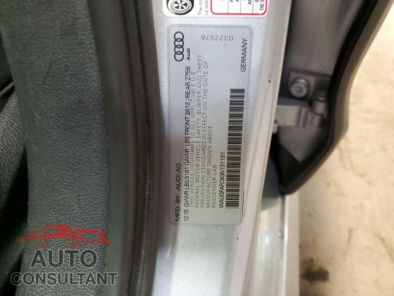 AUDI A6 2016 - WAUGFAFC8GN131191
