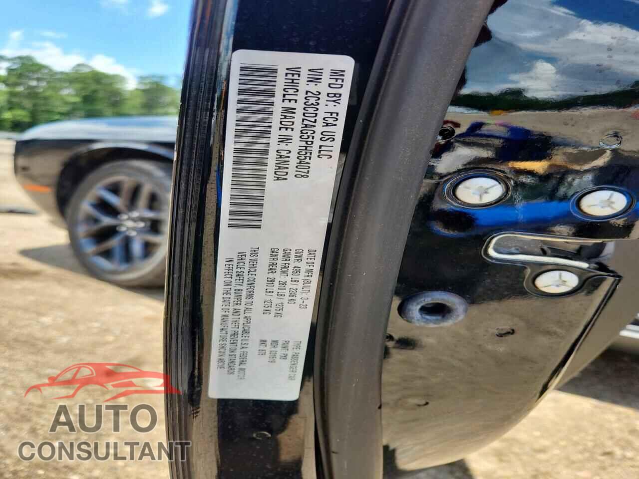 DODGE CHALLENGER 2023 - 2C3CDZAG5PH554078