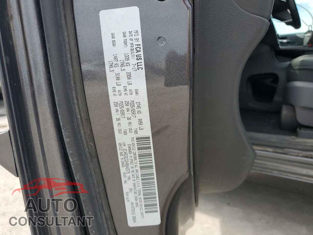 DODGE CARAVAN 2017 - 2C4RDGEG2HR842575