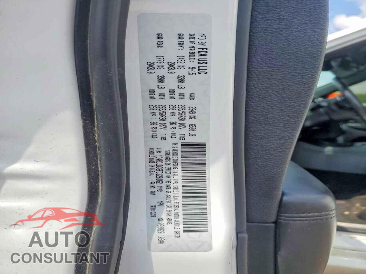 DODGE DURANGO 2015 - 1C4RDJDG6FC128162