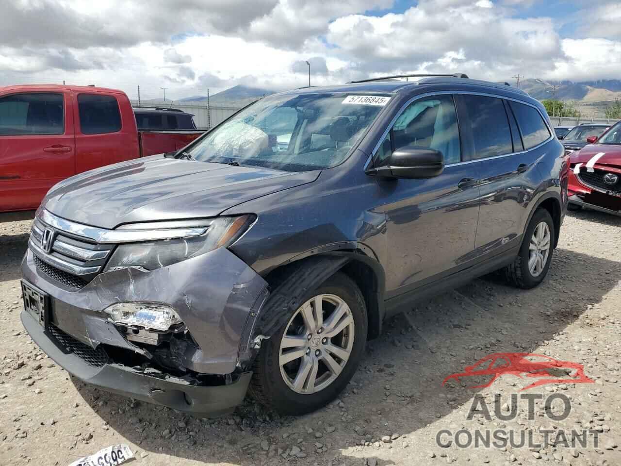 HONDA PILOT 2016 - 5FNYF6H12GB022515