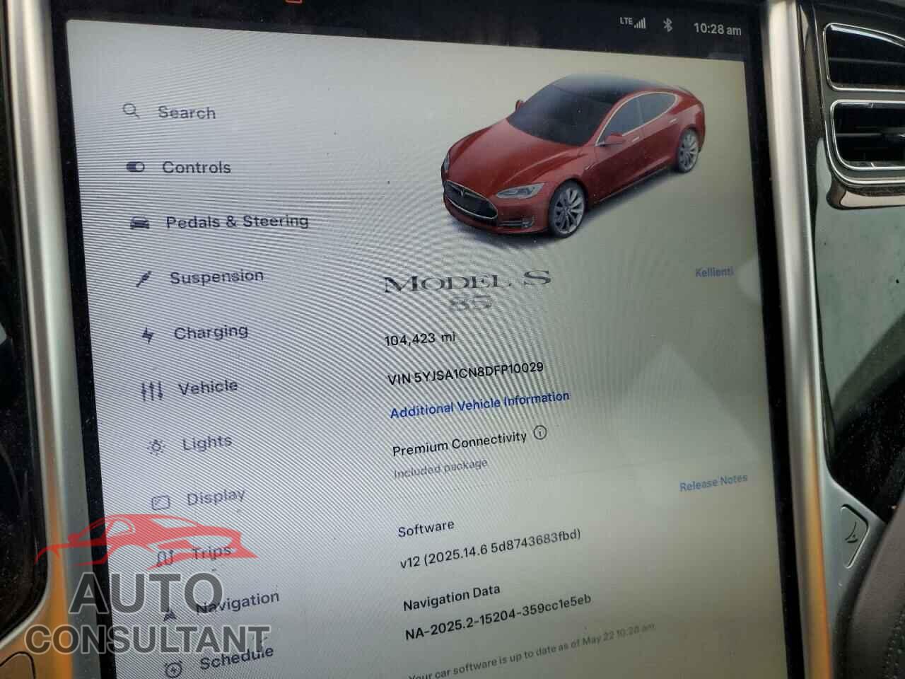 TESLA MODEL S 2013 - 5YJSA1CN8DFP10029