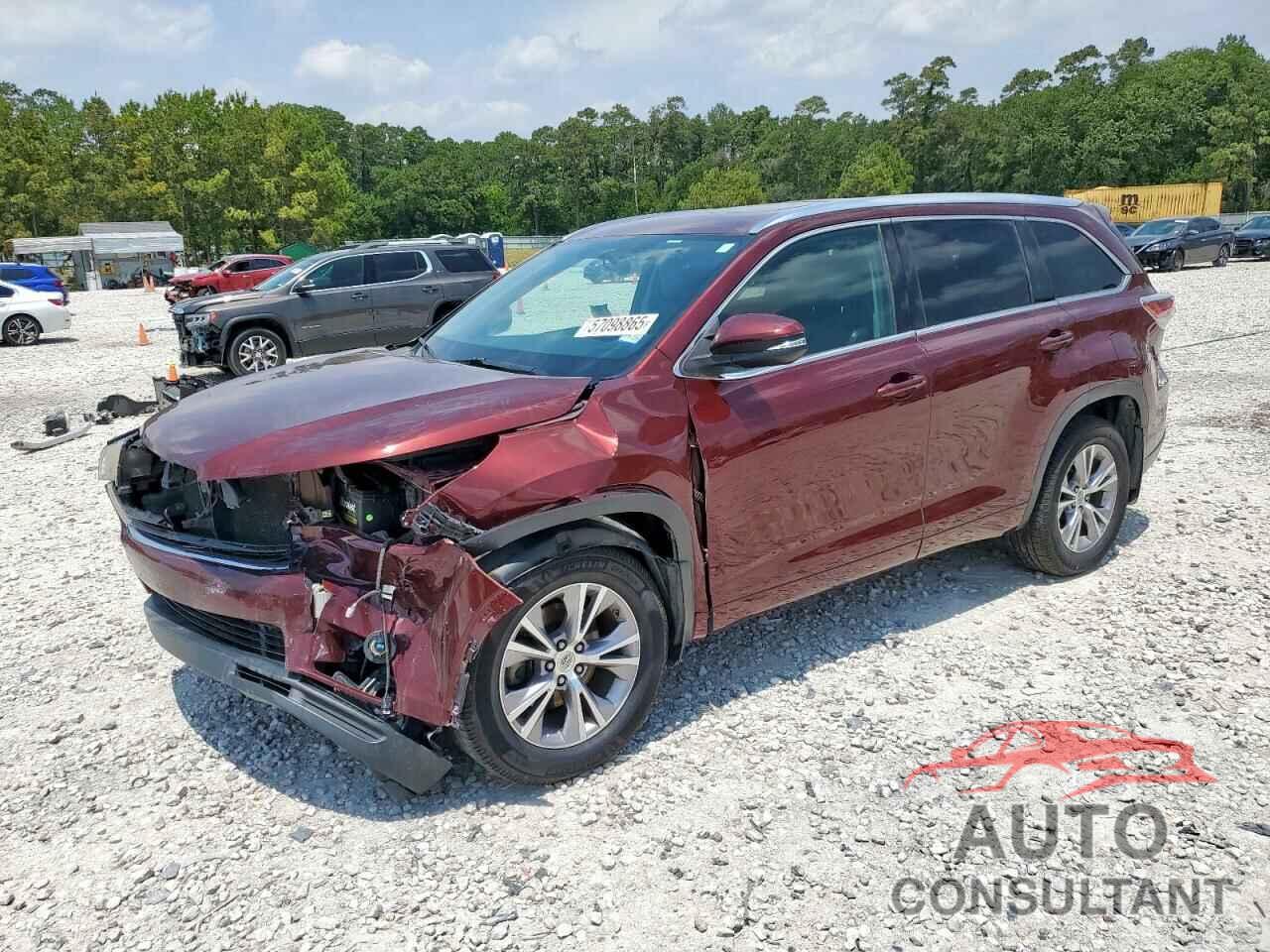 TOYOTA HIGHLANDER 2015 - 5TDKKRFH6FS051092
