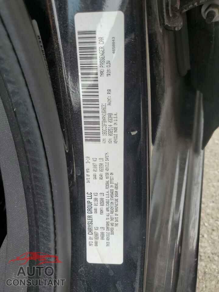 DODGE AVENGER 2010 - 1B3CC5FBXAN160631