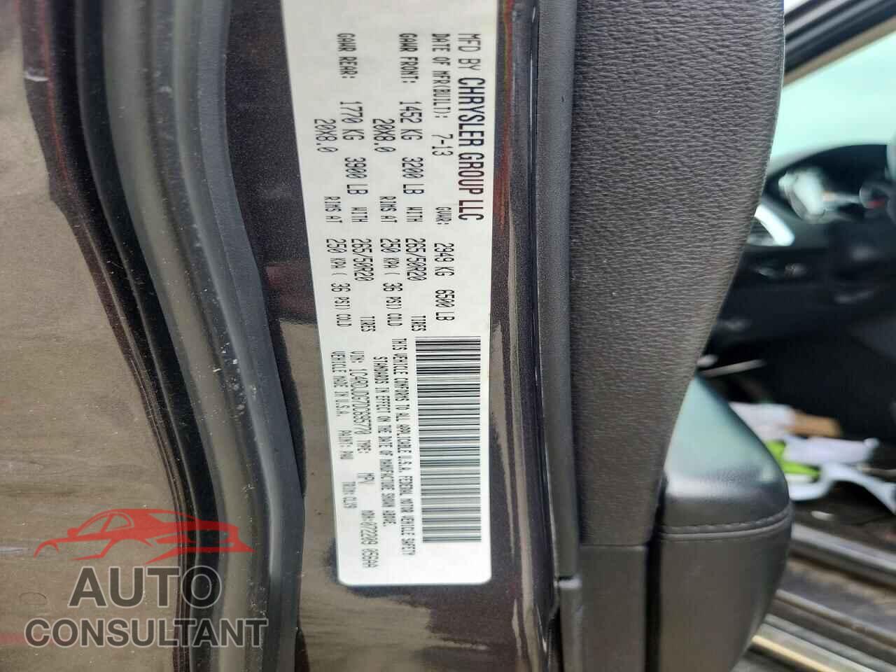 DODGE DURANGO 2013 - 1C4RDJDG7DC695770
