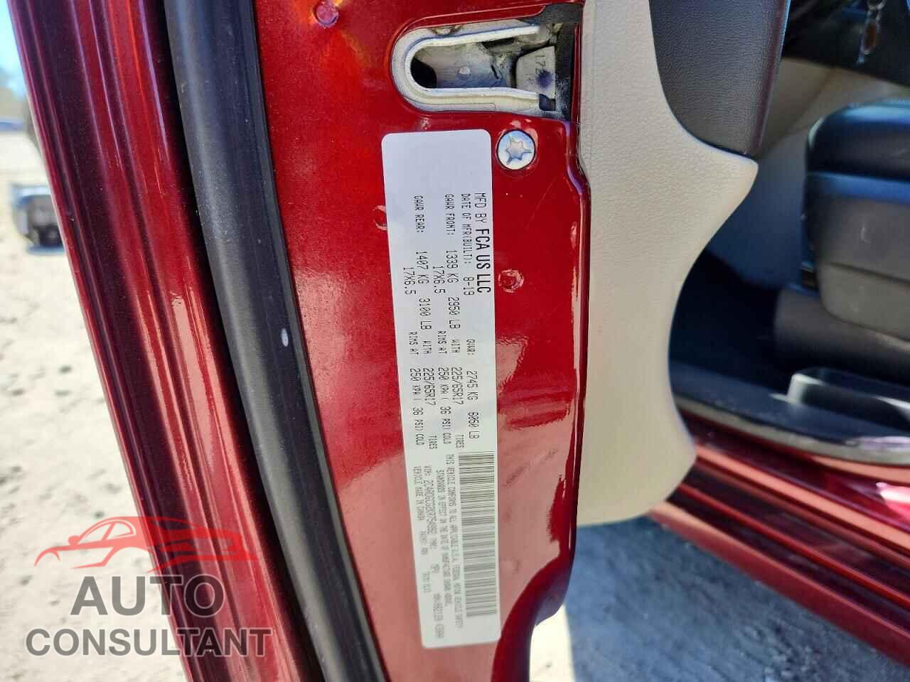 DODGE CARAVAN 2019 - 2C4RDGCG2KR754992