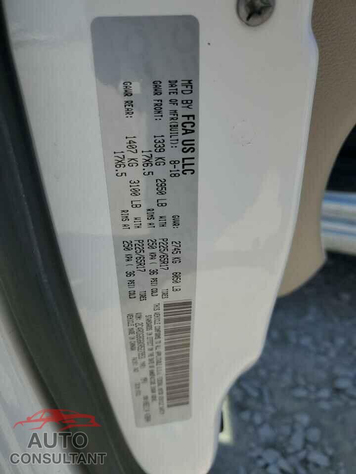 DODGE CARAVAN 2019 - 2C4RDGBG6KR527953