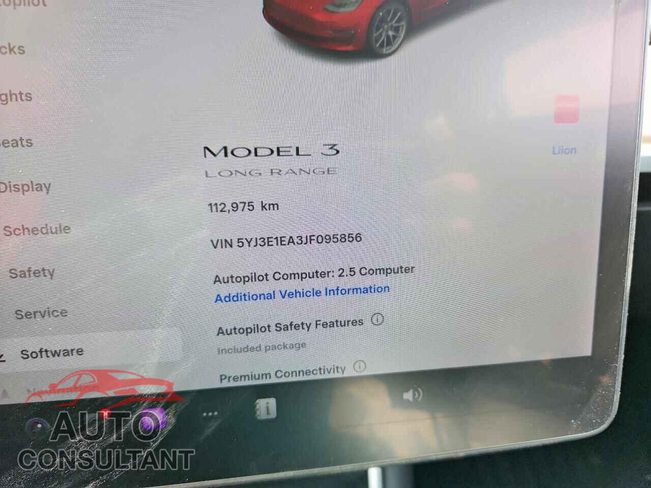 TESLA MODEL 3 2018 - 5YJ3E1EA3JF095856