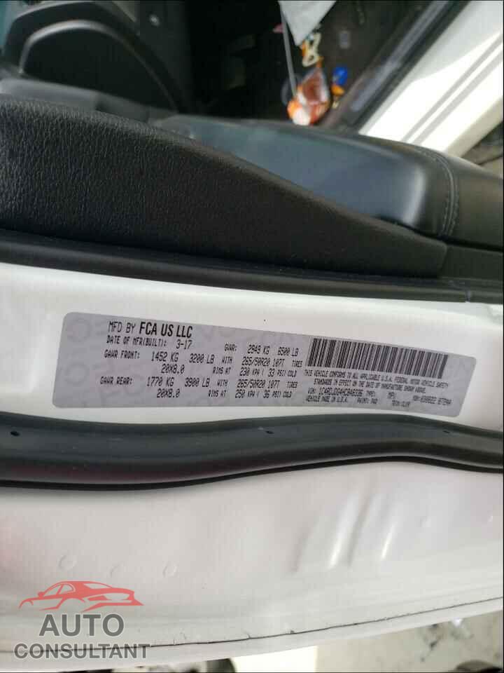DODGE DURANGO 2017 - 1C4RDJDG4HC848336