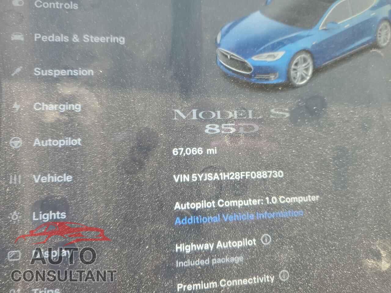 TESLA MODEL S 2015 - 5YJSA1H28FF088730