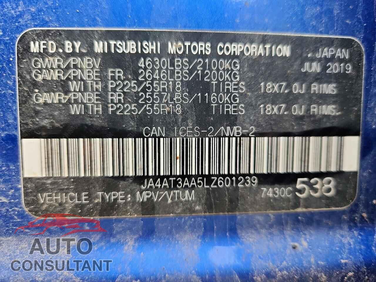 MITSUBISHI ECLIPSE 2020 - JA4AT3AA5LZ601239