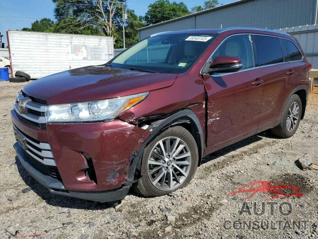 TOYOTA HIGHLANDER 2018 - 5TDJZRFH9JS825464