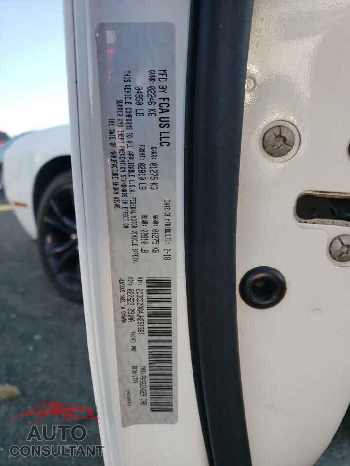 DODGE CHALLENGER 2018 - 2C3CDZAG4JH251364