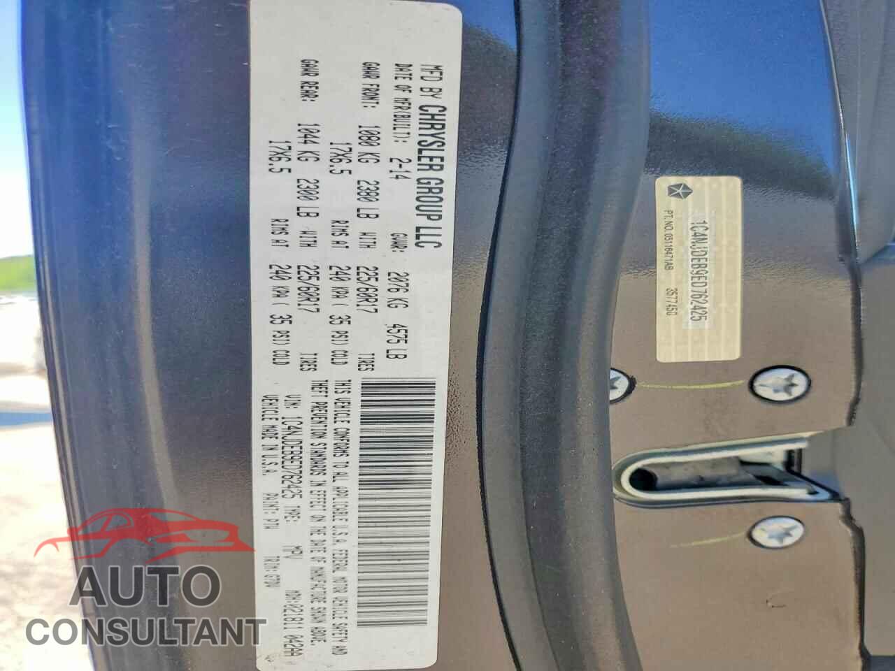 JEEP COMPASS 2014 - 1C4NJDEB9ED762425