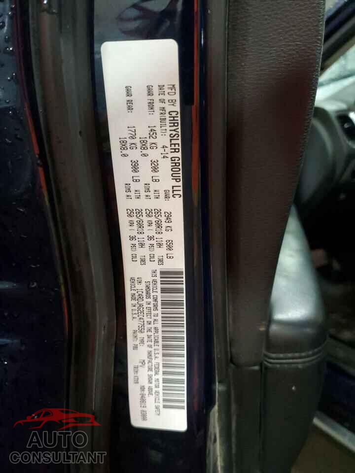 DODGE DURANGO 2014 - 1C4RDJAG2EC477550