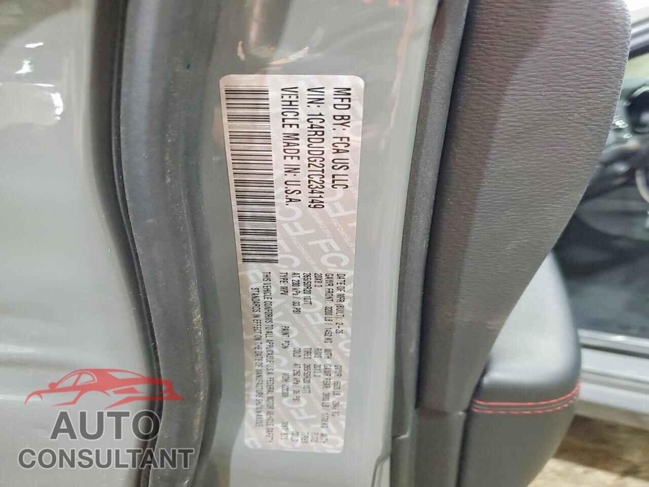 DODGE DURANGO 2026 - 1C4RDJDG2TC234149