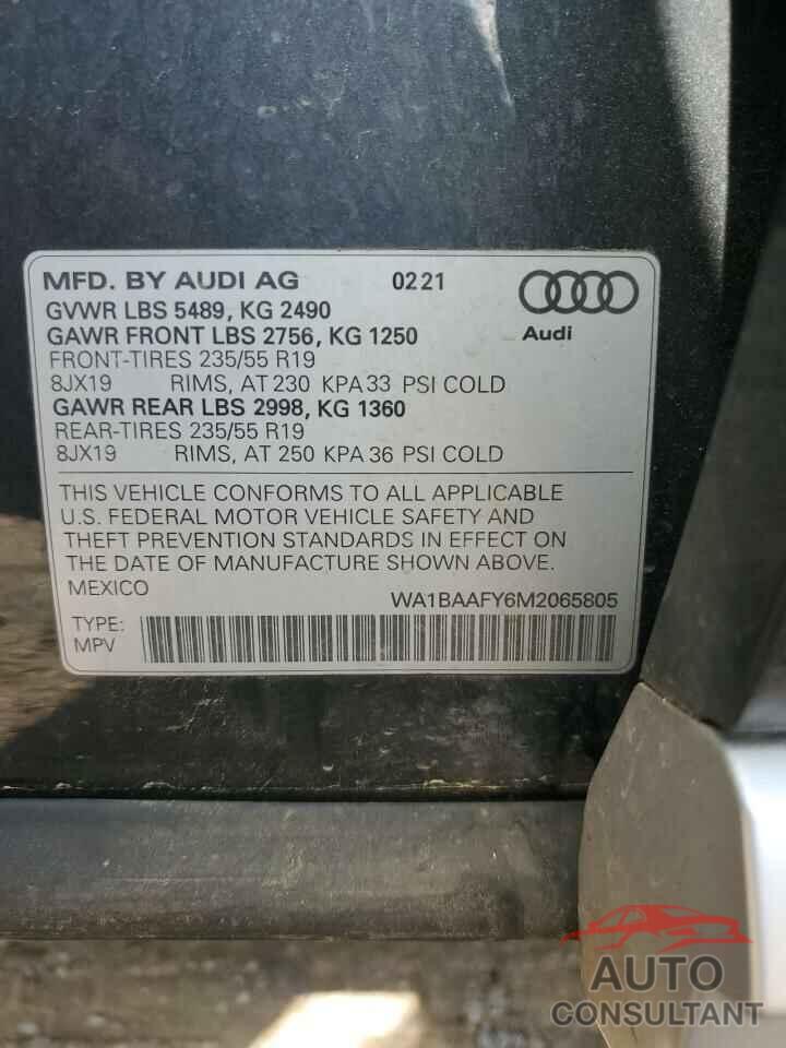 AUDI Q5 2021 - WA1BAAFY6M2065805