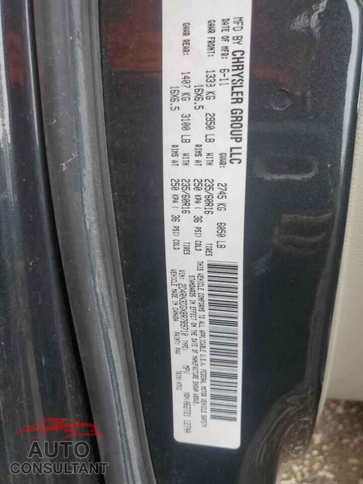 DODGE CARAVAN 2011 - 2D4RN3DGXBR789710