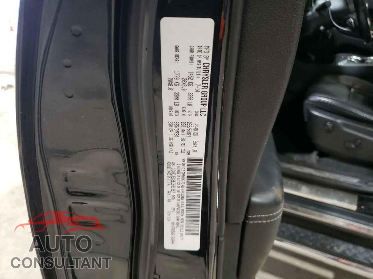 DODGE DURANGO 2014 - 1C4RDJEG8EC563357