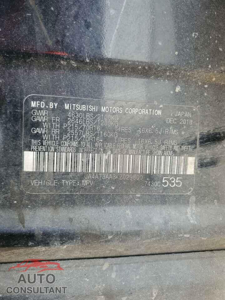 MITSUBISHI ECLIPSE 2019 - JA4AT3AA3KZ029800