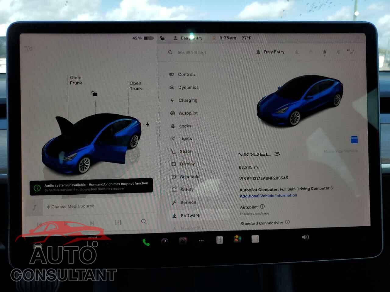 TESLA MODEL 3 2022 - 5YJ3E1EA8NF285545