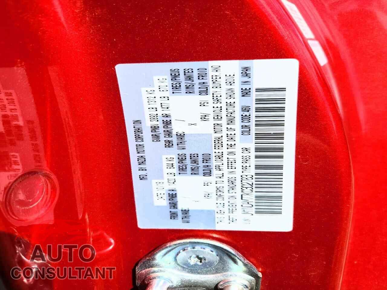 MAZDA MX5 2019 - JM1NDAM77K0302783