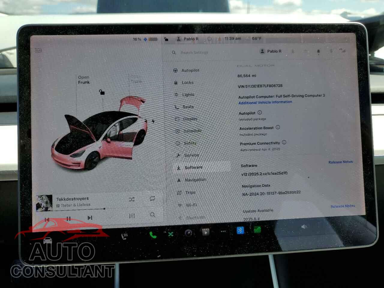 TESLA MODEL 3 2020 - 5YJ3E1EB7LF806728